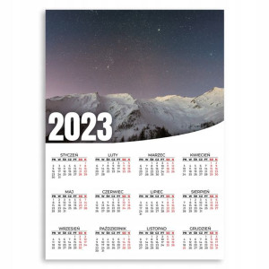 KALENDARZ 2023 ROK ŚCIENNY 50x70 cm Kosmos Wzory