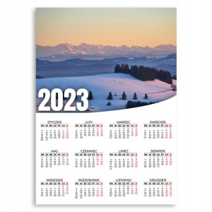 KALENDARZ 2023 ROK ŚCIENNY 50x70cm Balony Wzory