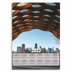 KALENDARZ 2023 Ścienny 50x70 XL CHICAGO USA Wzory