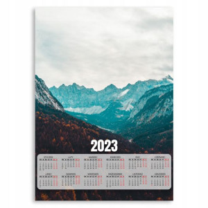 KALENDARZ 2023 Ścienny 50x70 XL DOLINA GÓRY Wzory