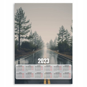 KALENDARZ 2023 Ścienny 50x70 XL DROGA DESZCZ Wzory
