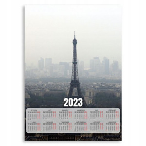 KALENDARZ 2023 Ścienny 50x70 XL EIFFEL PARIS Wzory