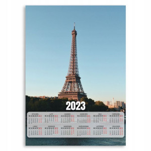 KALENDARZ 2023 Ścienny 50x70 XL EIFFEL TOWER Wzory