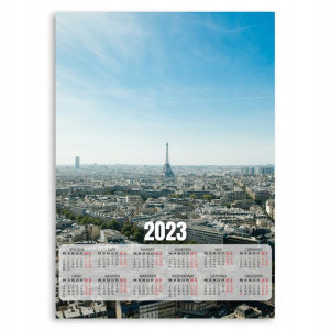 KALENDARZ 2023 Ścienny 50x70 XL PARYŻ FRANCE Wzory