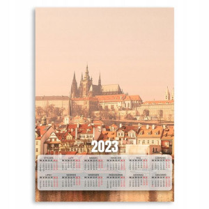 KALENDARZ 2023 Ścienny 50x70 XL ZAMEK PRAGA Wzory