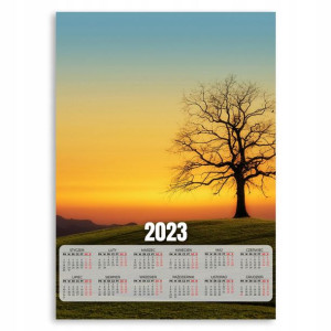 KALENDARZ 2023 Ścienny 50x70cm Duży DRZEWO Wzory