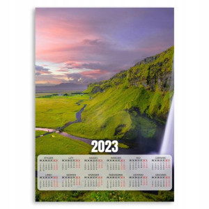 KALENDARZ 2023 Ścienny 50x70cm Duży ISLANDIA Wzory