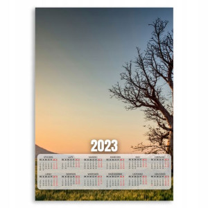 KALENDARZ 2023 Ścienny 50x70cm Duży WZGÓRZE Wzory