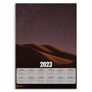 KALENDARZ 2023 Ścienny 50x70cm GWIAZDY SAHARA Wz