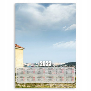 KALENDARZ 2023 Ścienny 50x70cm HORYZONT MIASTO Wz