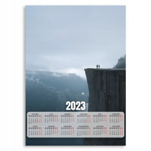 KALENDARZ 2023 Ścienny 50x70cm KLIF NORWEGIA Wzory