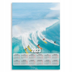 KALENDARZ 2023 Ścienny 50x70cm SURFING OCEAN Wzory