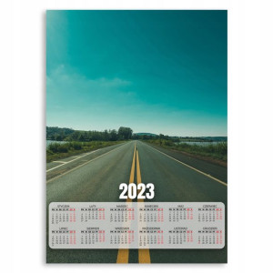 KALENDARZ 2023 Ścienny 50x70cm XL DROGA ROAD Wzory