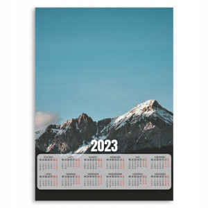 KALENDARZ 2023 Ścienny 50x70cm XL GÓRY ŚNIEG Wzory