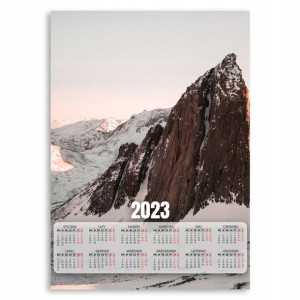 KALENDARZ 2023 Ścienny 50x70cm XL ŚNIEG ZIMA Wzory