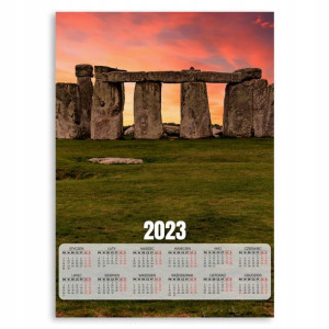 KALENDARZ 2023 Ścienny 50x70cm XL STONEHEDGE Wzory