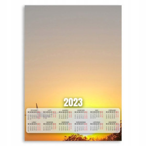 KALENDARZ 2023 Ścienny 50x70cm ZACHÓD SŁOŃCA Wzory