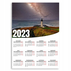 KALENDARZ 2023ROK 50x70cm PLAKATOWY Panorama Wzory