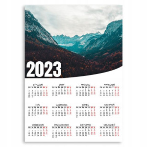 KALENDARZ 2023ROK 50x70cm PLAKATOWY Zachód Wzory