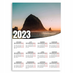KALENDARZ PLAKATOWY 2023 ROK 50x70 cm Morze Wzory