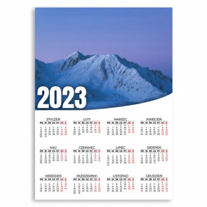 KALENDARZ PLAKATOWY 2023 ROK 50x70 cm Nocne Wzory