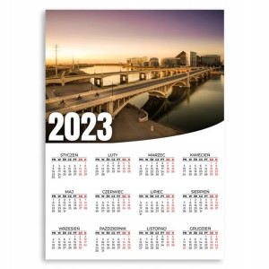 KALENDARZ PLAKATOWY 2023 ROK 50x70 cm Ubran Wzory