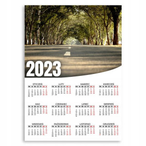 KALENDARZ PLAKATOWY 2023 ROK 50x70 Sunset Wzory