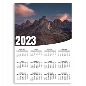 KALENDARZ PLAKATOWY 2023ROK 50x70 Krajobraz Wzory