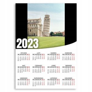 KALENDARZ PLAKATOWY 2023ROK 50x70cm Piza Top Wzory