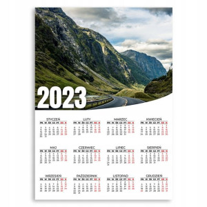 Kalendarz Ścienny 2023 Roczny 50x70 Wzory Wieżowce