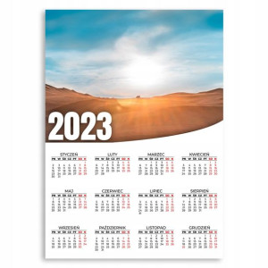 KALENDARZ ŚCIENNY 2023 ROK 50x70 cm Śnieg Wzory