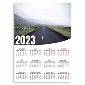 KALENDARZ ŚCIENNY 2023 ROK 50x70 cm Trip Top Wzory