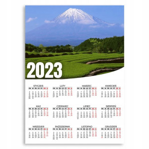 KALENDARZ ŚCIENNY 2023 ROK 50x70 DUŻY Chiny Wzory