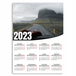 KALENDARZ ŚCIENNY 2023 ROK 50x70 DUŻY Droga Wzory