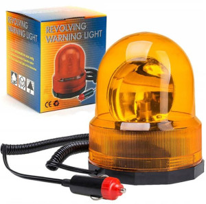 Lampa Kogut Ostrzegawczy Pomarańczowy Magnes 12v