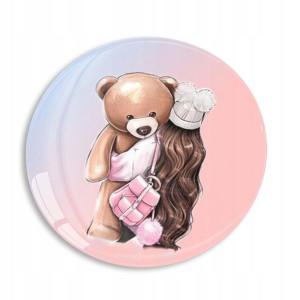PRZYPINKA Pin Do Plecaka Worka 44mm PIĘKNE WZORY