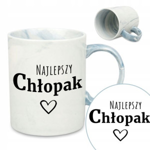 Kubek Marmurek Napisy DLA NAJLEPSZEGO CHŁOPAKA Wz