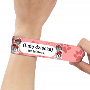 Opaska Imienna Telefon Do Mamy PSI PATROL Wzory