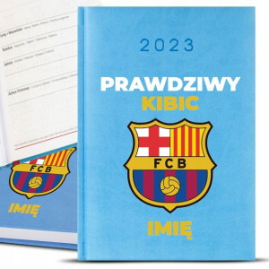 Kalendarz Błękit DLA PRAWDZIWEGO KIBICA IMIĘ Wzory