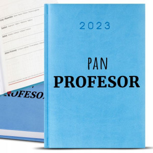 Kalendarz Błękitny A5 2023 DLA PANA PROFESORA Wz
