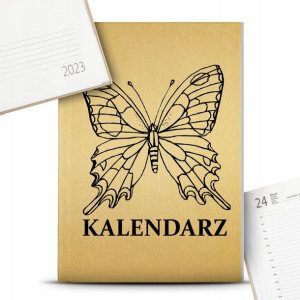 Kalendarz Książkowy Planer A5 2023 MOTYLKI Wzory