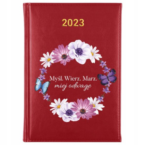 Kalendarz Planner Notes A5 2023 Subtelne Top Wzory