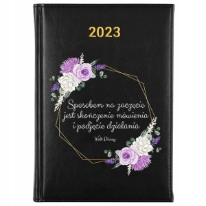 Kalendarz Terminarz Planer A5 2023 CYTATY WZORY