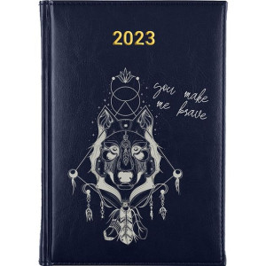 Kalendarz Terminarz Plener A5 2023 Granat MOTYLE