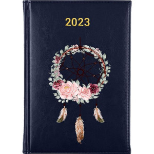 Kalendarz Terminarz Plener A5 2023 Granat MOTYLE