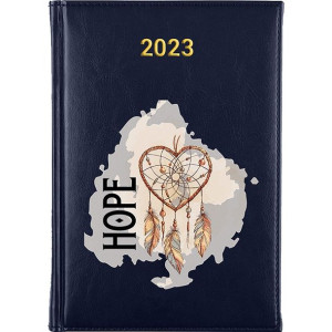 Kalendarz Terminarz Plener A5 2023 Granat MOTYLE