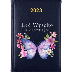 Kalendarz Terminarz Plener A5 2023 Granatowy BOHO