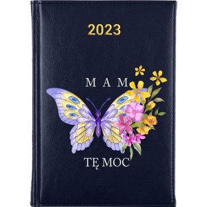 Kalendarz Terminarz Plener A5 2023 Granatowy BOHO