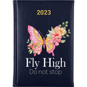 Kalendarz Terminarz Plener A5 2023 Granatowy BOHO