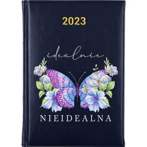 Kalendarz Terminarz Plener A5 2023 Granatowy BOHO